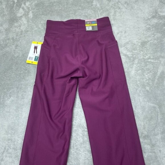 32 Degrees Cool Womens Small Purple Ribbed Wide-Leg Stretch Pants d0206 - Picture 9 of 10